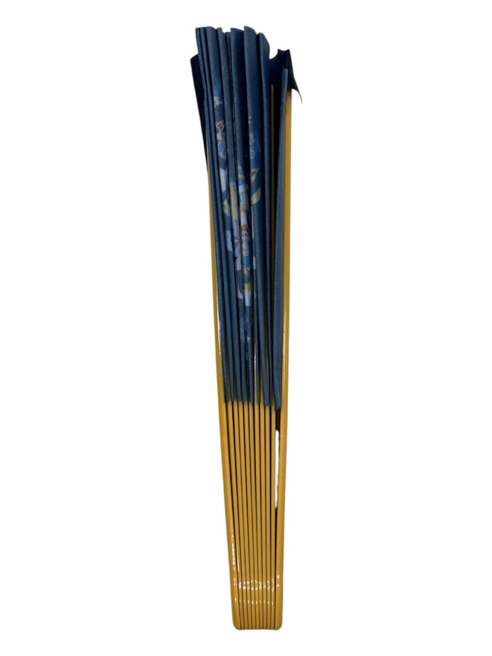 Disney Navy Blue and Yellow Mickey Mouse Fireworks Folding Fan - Picture 3 of 3